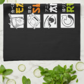 食べSleep Anime Repeat Giftアイディアコスプレイヤー キッチンタオル (折り畳み)