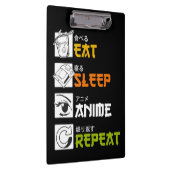 食べSleep Anime Repeat Giftアイディアコスプレイヤー クリップボード (右)