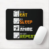 食べSleep Anime Repeat Giftアイディアコスプレイヤー マウスパッド (マウス)