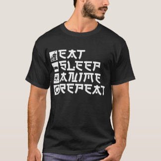 食べSleep Anime Repeat Tシャツ