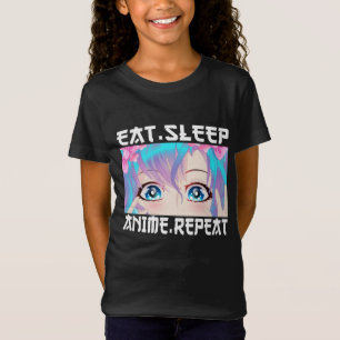食べSleep Anime Repeat Tシャツ