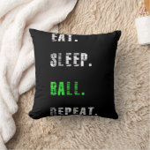 食べSleep Ball Repeat Basketball Gift クッション (ブランケット)