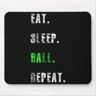食べSleep Ball Repeat Basketball Gift マウスパッド