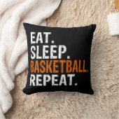 食べSleep Basketball Repeat Gift クッション (ブランケット)
