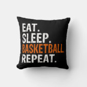 食べSleep Basketball Repeat Gift クッション (正面)