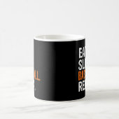 食べSleep Basketball Repeat Gift コーヒーマグカップ (中央)