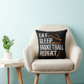 食べSleep Basketball Repeat - Gift For Basket クッション (椅子)