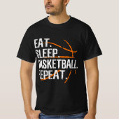 食べSleep Basketball Repeat - Gift For Basket Tシャツ (正面)