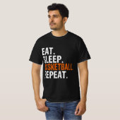 食べSleep Basketball Repeat Gift Tシャツ (正面フル)