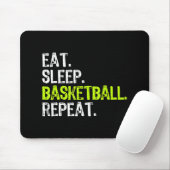 食べSleep Basketball Repeat Playerおもしろいカッコいい Lover マウスパッド (マウス)