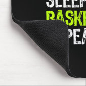 食べSleep Basketball Repeat Playerおもしろいカッコいい Lover マウスパッド (コーナー)