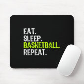 食べSleep Basketball Repeat Playerおもしろいカッコいい Lover マウスパッド (マウス)