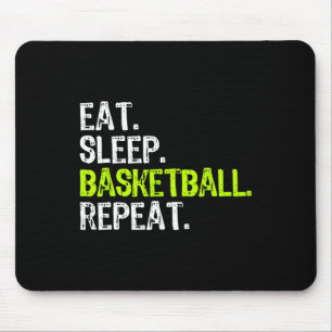 食べSleep Basketball Repeat Playerおもしろいカッコいい Lover マウスパッド