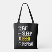 食べSleep Beerリピート トートバッグ (裏面)
