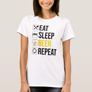 食べSleep Beerリピート Tシャツ