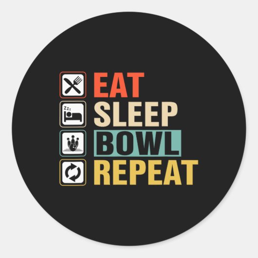 食べSleep Bowlリピート2 ラウンドシール (正面)