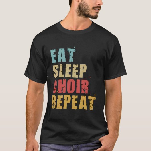 食べSleep Chairやる気を起こさせる Repeat Gift Ace020D Tシャツ (正面)