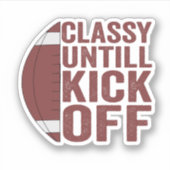 食べSleep Check my Line up Repeat Footballおもしろい シール (正面)