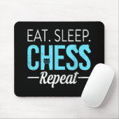 食べSleep Chess Repeat Player Board Kids Boy Game マウスパッド (マウス)