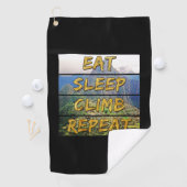 食べSleep Climb Repeat - Machu Picchu,ペルー ゴルフタオル (インサイチュ)