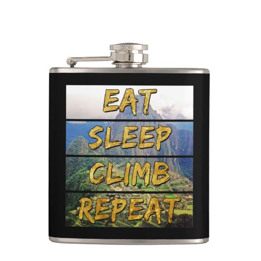 食べSleep Climb Repeat - Machu Picchu,ペルー フラスク (正面)