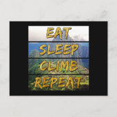食べSleep Climb Repeat - Machu Picchu，ペルー ポストカード (正面)