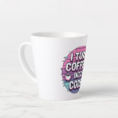 食べSleep Code Repeat - Minimalist Programmer カフェラテマグ (左アングル)