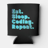 食べSleep Coding Repeatおもしろい - Tech Umous 缶クーラー (正面)