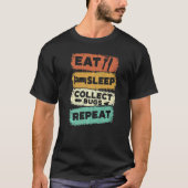 食べSleep CollectバグRepeat Bug Collector Bug Co Tシャツ (正面)