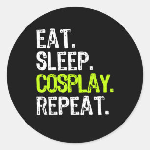 食べsleep cosplayコスプレーコスプレーコスプレーギフト ラウンドシール