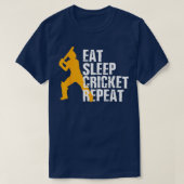 食べSleep Cricket Repeatクラシック Tシャツ (デザイン正面)
