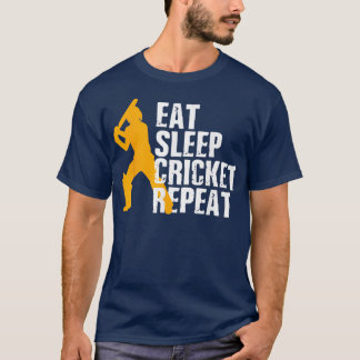 食べSleep Cricket Repeatクラシック Tシャツ