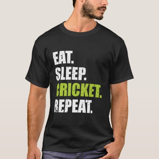 食べSleep Cricket Repeatフード付きスウェットシャツ Tシャツ (正面)