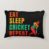 食べSLEEP CRICKET REPEAT - CRICKET LOVER アクセントクッション (裏面)