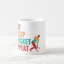 食べSLEEP CRICKET REPEAT - CRICKET LOVER コーヒーマグカップ