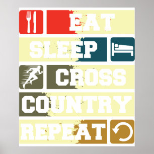 食べSleep Cross Countryリピート ポスター