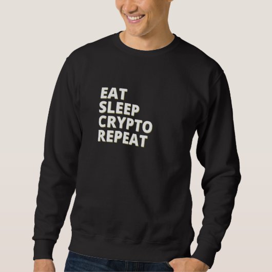 食べSleep Crypto Repeat Investor スウェットシャツ (正面)
