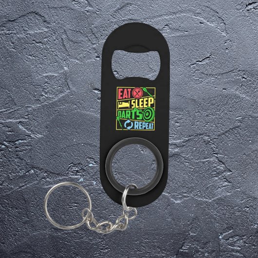 食べSleep Darts Repeat - Dart Player キーホルダー栓抜き