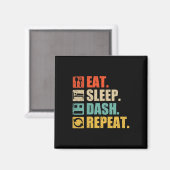 食べSleep Dash Repeat Video Game マグネット (正面/裏面)