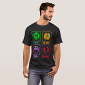 食べSleep Dash Repeat Video Game Geometry Gift Tシャツ (正面フル)