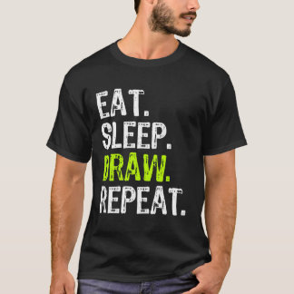 食べSleep Draw Repeat Gift Tシャツ