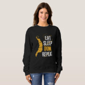 食べSleep Dunk Repeat Baskball スウェットシャツ (正面フル)