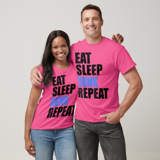 食べSleep Dunk Repeat Basketball Recreational Hoop Tシャツ (ユニセックス)