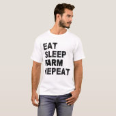 食べSleep Farmリピート Tシャツ (正面フル)