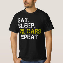 食べSleep Fix Cars Repeat Auto Engine整備士T-S