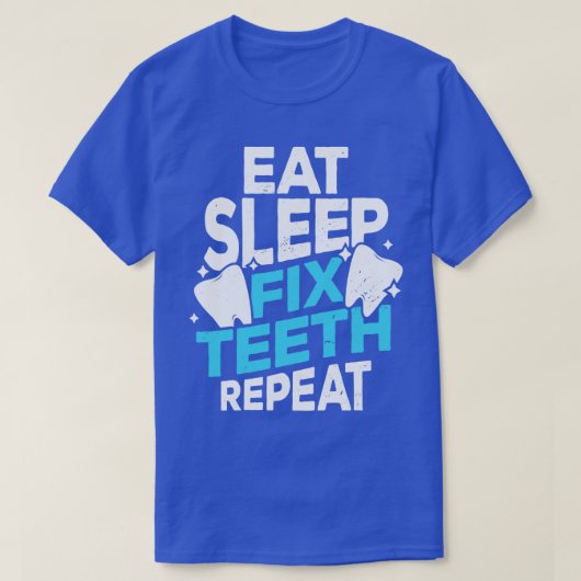 食べSleep Fix Titees Repeat Terhate Gift Tシャツ (デザイン正面)