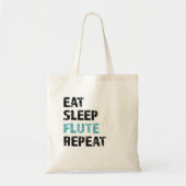 食べSleep, Flute, repeat トートバッグ (正面)