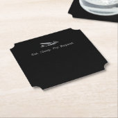 食べSleep Fly Drone Repeat Aviator Gift ペーパーコースター (アングル)