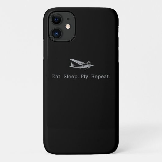 食べSleep Fly Drone Repeat Aviator Gift Case-Mate iPhoneケース (裏面)