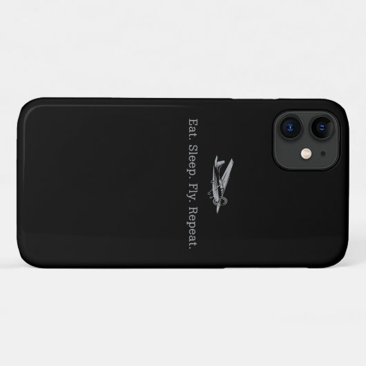 食べSleep Fly Drone Repeat Aviator Gift Case-Mate iPhoneケース (裏面(横))
